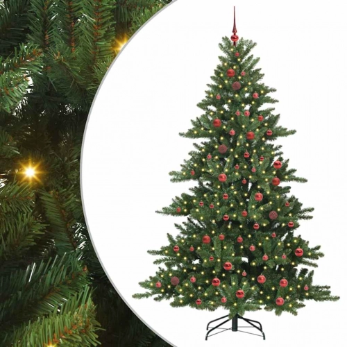 Mākslīgā Saliekamā Ziemassvētku Egle With Leds 210Cm Pvc Vidaxl
