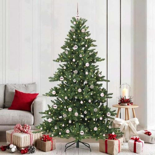 Mākslīgā Saliekamā Ziemassvētku Egle With Leds 210Cm Pvc Vidaxl