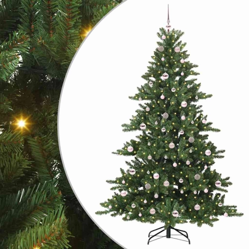 Mākslīgā Saliekamā Ziemassvētku Egle With Leds 210Cm Pvc Vidaxl