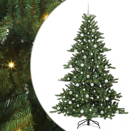 Mākslīgā Saliekamā Ziemassvētku Egle With Leds 210Cm Pvc Vidaxl