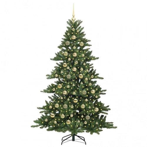 Mākslīgā Saliekamā Ziemassvētku Egle With Leds 210Cm Pvc Vidaxl