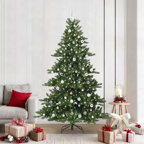 Mākslīgā Saliekamā Ziemassvētku Egle With Leds 210Cm Pvc Vidaxl