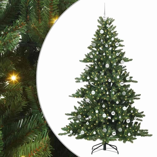 Mākslīgā Saliekamā Ziemassvētku Egle With Leds 210Cm Pvc Vidaxl