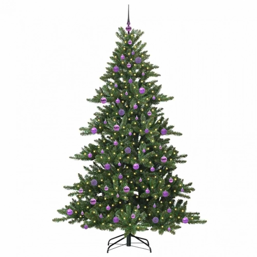 Mākslīgā Saliekamā Ziemassvētku Egle With Leds 210Cm Pvc Vidaxl