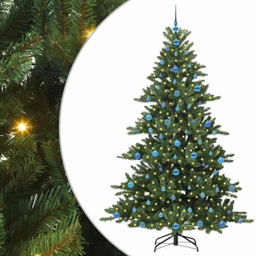 Mākslīgā Saliekamā Ziemassvētku Egle With Leds 210Cm Pvc Vidaxl