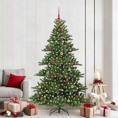 Mākslīgā Saliekamā Ziemassvētku Egle With Leds 210Cm Pvc Vidaxl