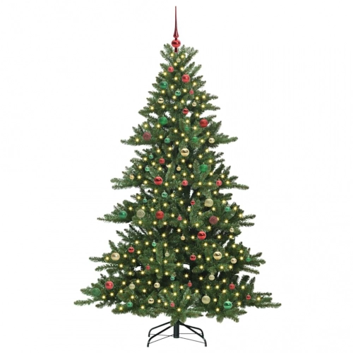 Mākslīgā Saliekamā Ziemassvētku Egle With Leds 210Cm Pvc Vidaxl
