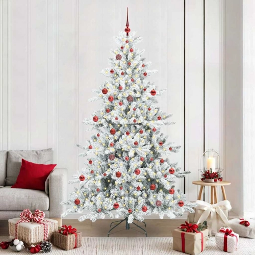 Mākslīgā Saliekamā Ziemassvētku Egle With Leds 210Cm Pvc Vidaxl