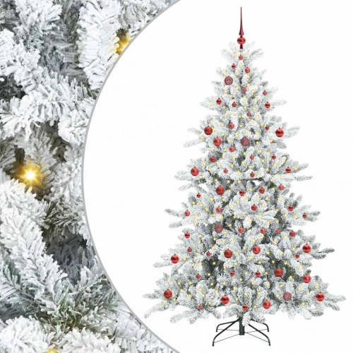 Mākslīgā Saliekamā Ziemassvētku Egle With Leds 210Cm Pvc Vidaxl