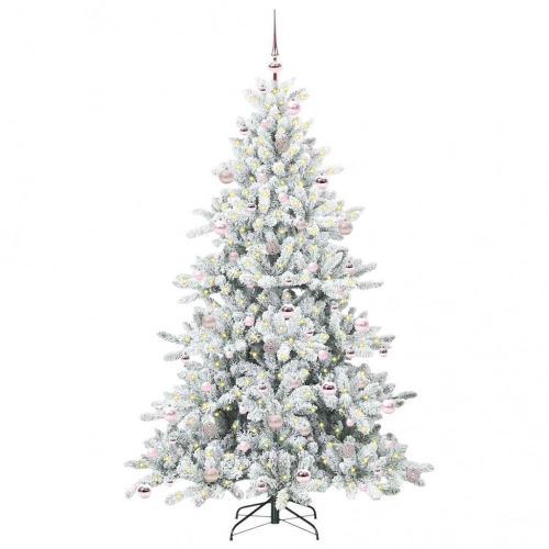 Mākslīgā Saliekamā Ziemassvētku Egle With Leds 210Cm Pvc Vidaxl