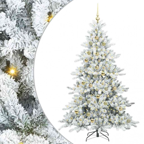 Mākslīgā Saliekamā Ziemassvētku Egle With Leds 210Cm Pvc Vidaxl