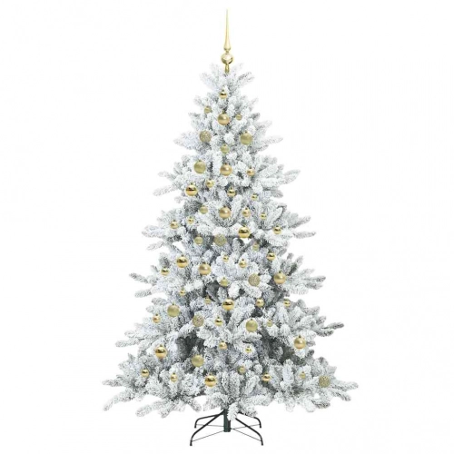 Mākslīgā Saliekamā Ziemassvētku Egle With Leds 210Cm Pvc Vidaxl