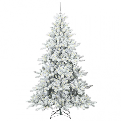 Mākslīgā Saliekamā Ziemassvētku Egle With Leds 210Cm Pvc Vidaxl