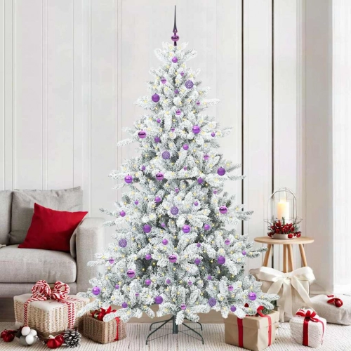 Mākslīgā Saliekamā Ziemassvētku Egle With Leds 210Cm Pvc Vidaxl
