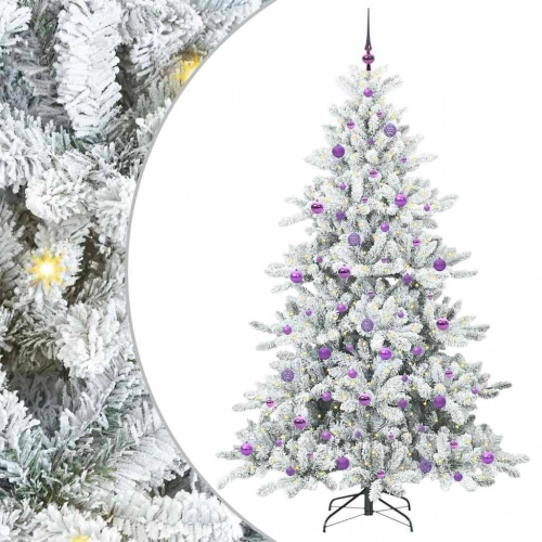 Mākslīgā Saliekamā Ziemassvētku Egle With Leds 210Cm Pvc Vidaxl