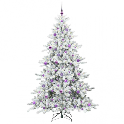 Mākslīgā Saliekamā Ziemassvētku Egle With Leds 210Cm Pvc Vidaxl