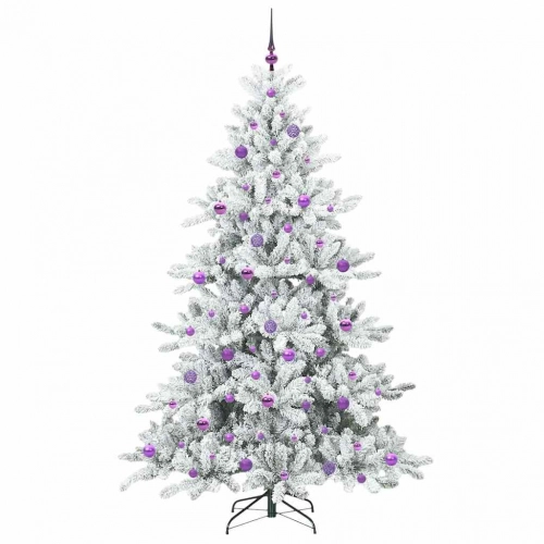 Mākslīgā Saliekamā Ziemassvētku Egle With Leds 210Cm Pvc Vidaxl