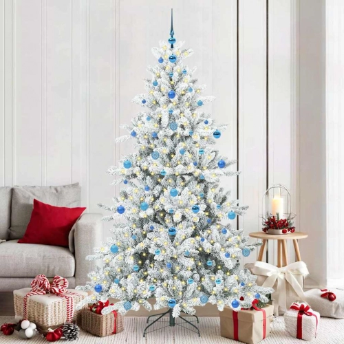 Mākslīgā Saliekamā Ziemassvētku Egle With Leds 210Cm Pvc Vidaxl