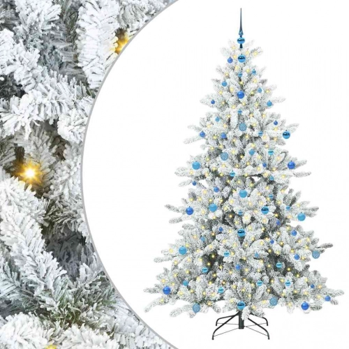 Mākslīgā Saliekamā Ziemassvētku Egle With Leds 210Cm Pvc Vidaxl