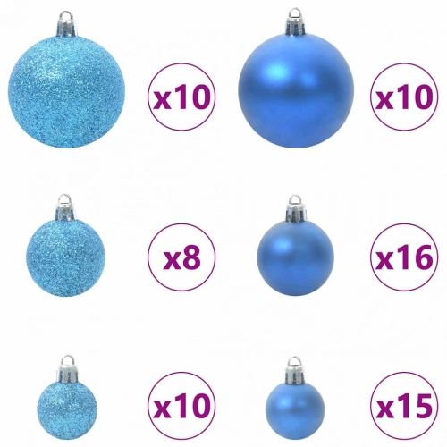 Mākslīgā Saliekamā Ziemassvētku Egle With Leds 210Cm Pvc Vidaxl