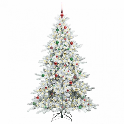 Mākslīgā Saliekamā Ziemassvētku Egle With Leds 210Cm Pvc Vidaxl