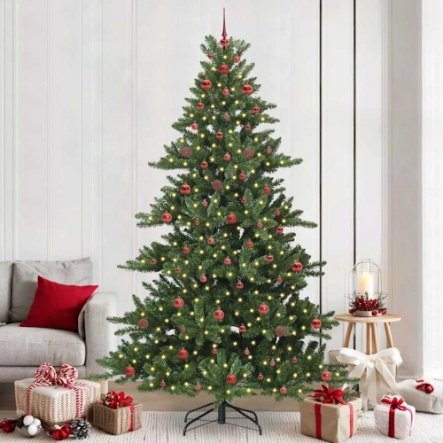 Mākslīgā Saliekamā Ziemassvētku Egle With Leds 240Cm Pvc Vidaxl