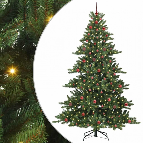 Mākslīgā Saliekamā Ziemassvētku Egle With Leds 240Cm Pvc Vidaxl