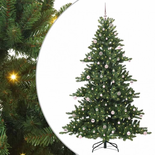Mākslīgā Saliekamā Ziemassvētku Egle With Leds 240Cm Pvc Vidaxl