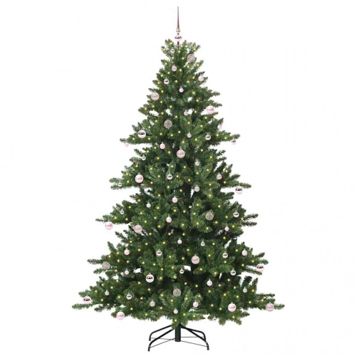 Mākslīgā Saliekamā Ziemassvētku Egle With Leds 240Cm Pvc Vidaxl