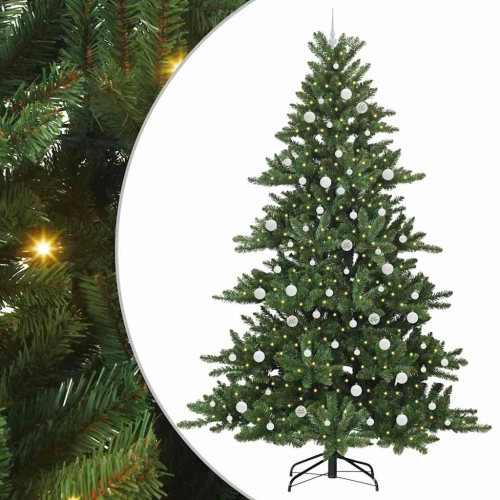 Mākslīgā Saliekamā Ziemassvētku Egle With Leds 240Cm Pvc Vidaxl