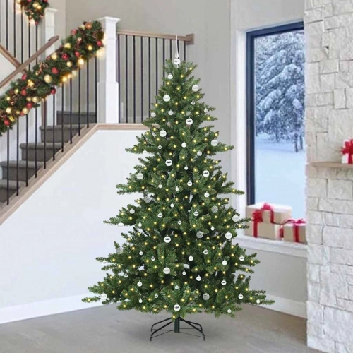 Mākslīgā Saliekamā Ziemassvētku Egle With Leds 240Cm Pvc Vidaxl