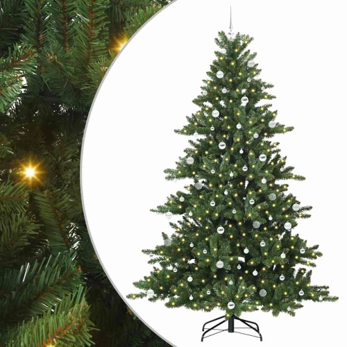 Mākslīgā Saliekamā Ziemassvētku Egle With Leds 240Cm Pvc Vidaxl