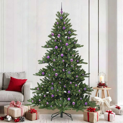 Mākslīgā Saliekamā Ziemassvētku Egle With Leds 240Cm Pvc Vidaxl