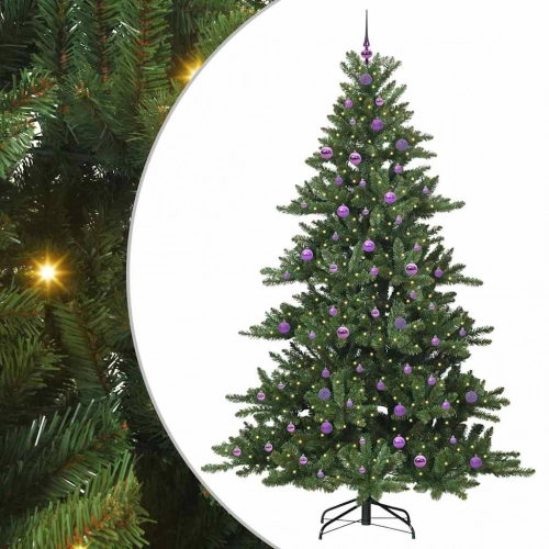Mākslīgā Saliekamā Ziemassvētku Egle With Leds 240Cm Pvc Vidaxl
