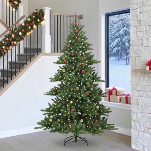 Mākslīgā Saliekamā Ziemassvētku Egle With Leds 240Cm Pvc Vidaxl