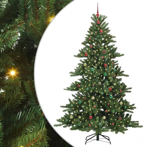 Mākslīgā Saliekamā Ziemassvētku Egle With Leds 240Cm Pvc Vidaxl