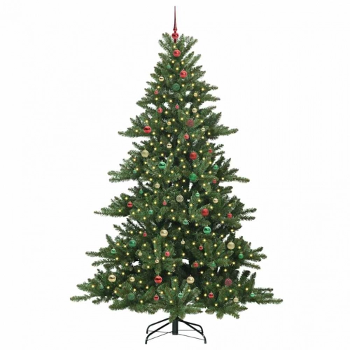 Mākslīgā Saliekamā Ziemassvētku Egle With Leds 240Cm Pvc Vidaxl