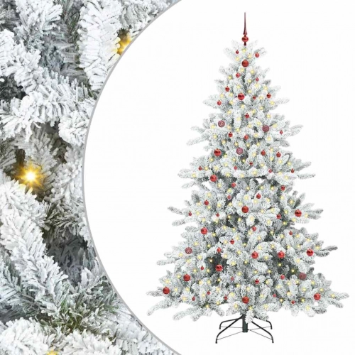 Mākslīgā Saliekamā Ziemassvētku Egle With Leds 240Cm Pvc Vidaxl
