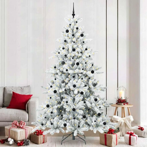 Mākslīgā Saliekamā Ziemassvētku Egle With Leds 240Cm Pvc Vidaxl