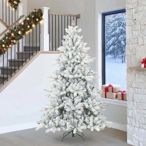 Mākslīgā Saliekamā Ziemassvētku Egle With Leds 240Cm Pvc Vidaxl