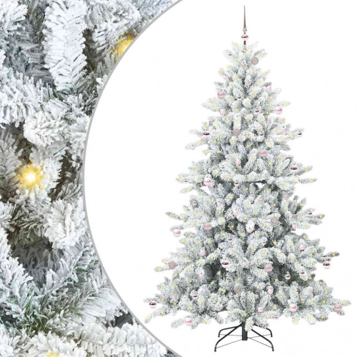 Mākslīgā Saliekamā Ziemassvētku Egle With Leds 240Cm Pvc Vidaxl