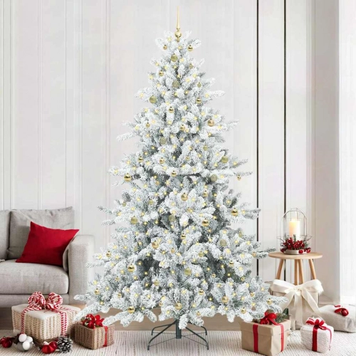 Mākslīgā Saliekamā Ziemassvētku Egle With Leds 240Cm Pvc Vidaxl