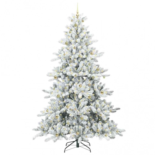 Mākslīgā Saliekamā Ziemassvētku Egle With Leds 240Cm Pvc Vidaxl
