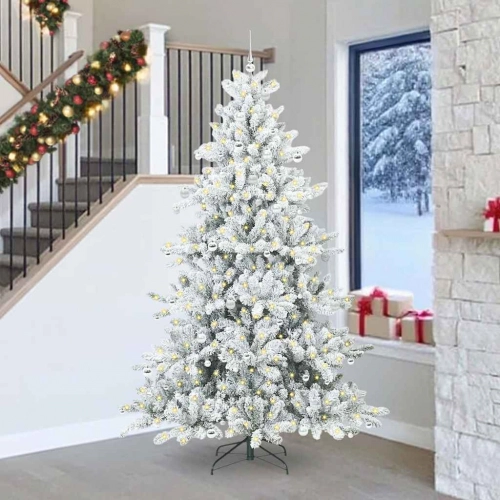 Mākslīgā Saliekamā Ziemassvētku Egle With Leds 240Cm Pvc Vidaxl
