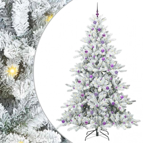 Mākslīgā Saliekamā Ziemassvētku Egle With Leds 240Cm Pvc Vidaxl