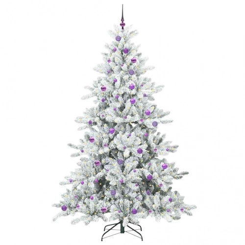 Mākslīgā Saliekamā Ziemassvētku Egle With Leds 240Cm Pvc Vidaxl