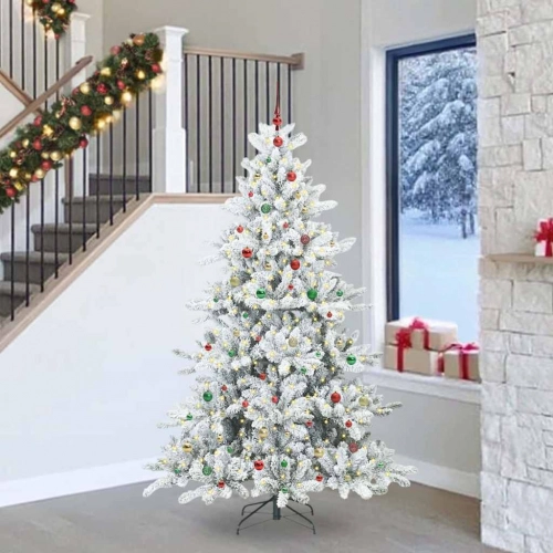 Mākslīgā Saliekamā Ziemassvētku Egle With Leds 240Cm Pvc Vidaxl