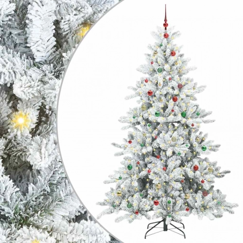 Mākslīgā Saliekamā Ziemassvētku Egle With Leds 240Cm Pvc Vidaxl