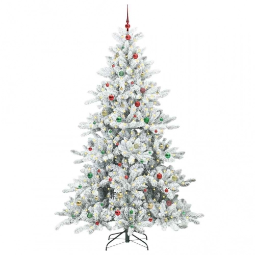Mākslīgā Saliekamā Ziemassvētku Egle With Leds 240Cm Pvc Vidaxl