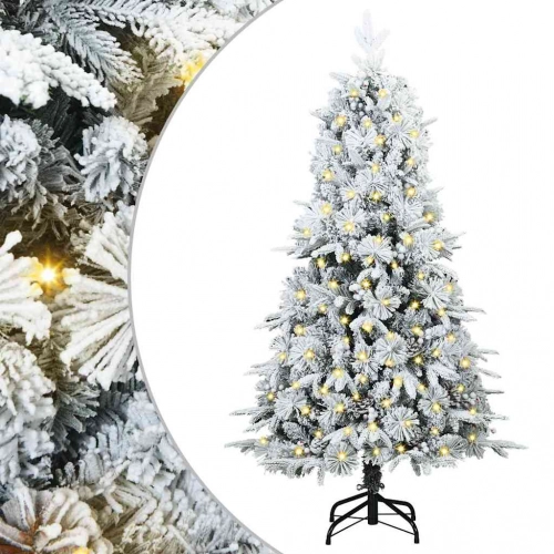 Mākslīgā Saliekamā Ziemassvētku Egle Zaļa 120 Cm Pe Un Pvc Vidaxl